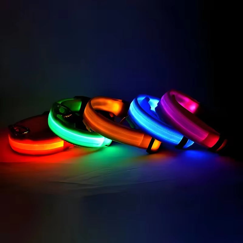 🌟 LED Luminous Dog Collar – Glow in the Dark for Nighttime Safety! 🐾✨