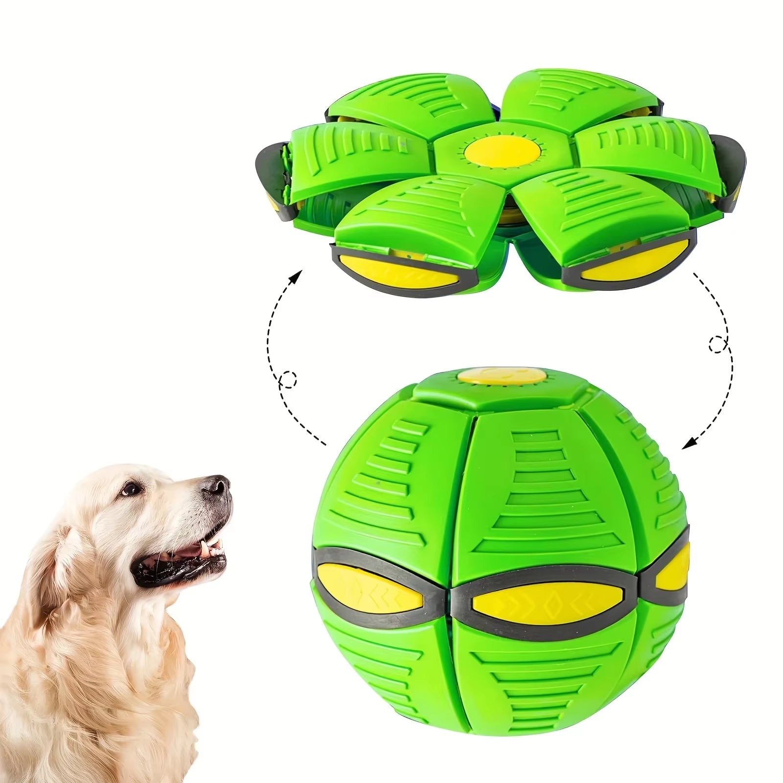 Flying Saucer Bouncing Ball – The Shape-Shifting Toy for Active Pups! 🐶✨