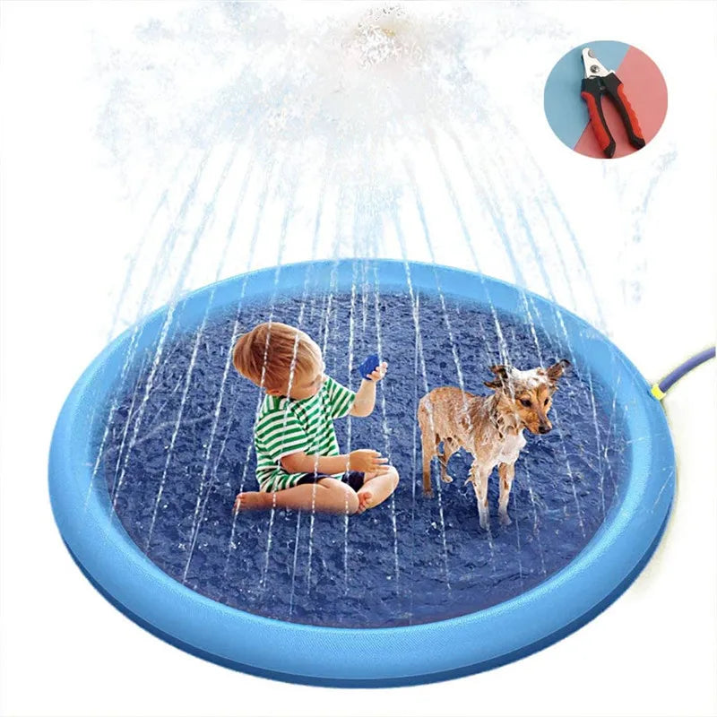 Inflatable Splash Pad for Dogs  – Summer Play Pool