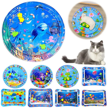 🐟 Sensory Water Play Mat – Ocean Fun for Cats & Dogs! 🌊🎮