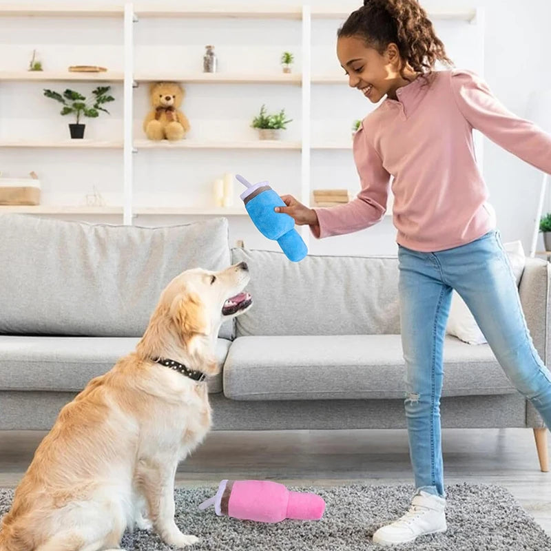 Bottle Plush Toy – Fun & Chewable for Pups! 🐾🎉