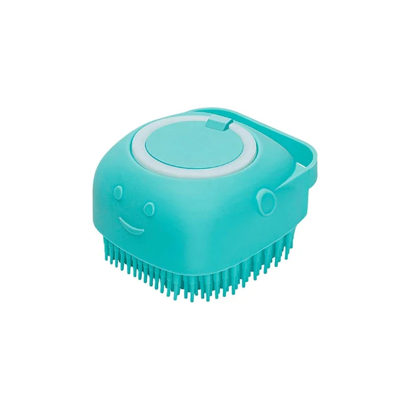 Pet Bathing & Massage Brush – Foam Dispenser for Dogs & Cats! 🐾🚿 