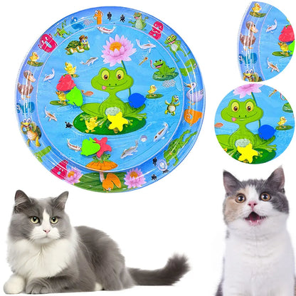 🐟 Sensory Water Play Mat – Ocean Fun for Cats & Dogs! 🌊🎮