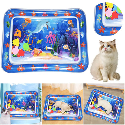 🐟 Sensory Water Play Mat – Ocean Fun for Cats & Dogs! 🌊🎮