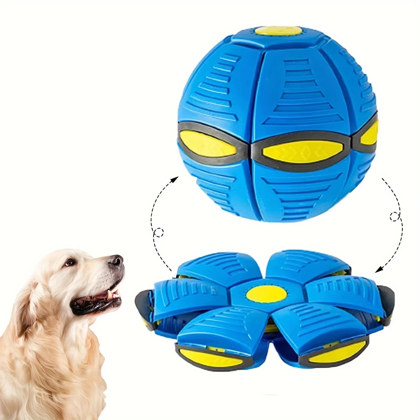 Flying Saucer Bouncing Ball – The Shape-Shifting Toy for Active Pups! 🐶✨