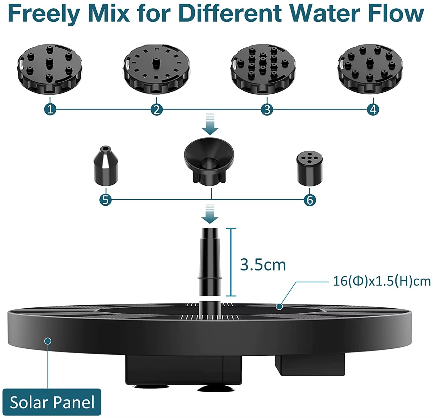 ☀️ Solar Splash Fountain – Floating Fun for Your Garden! 💦🐦