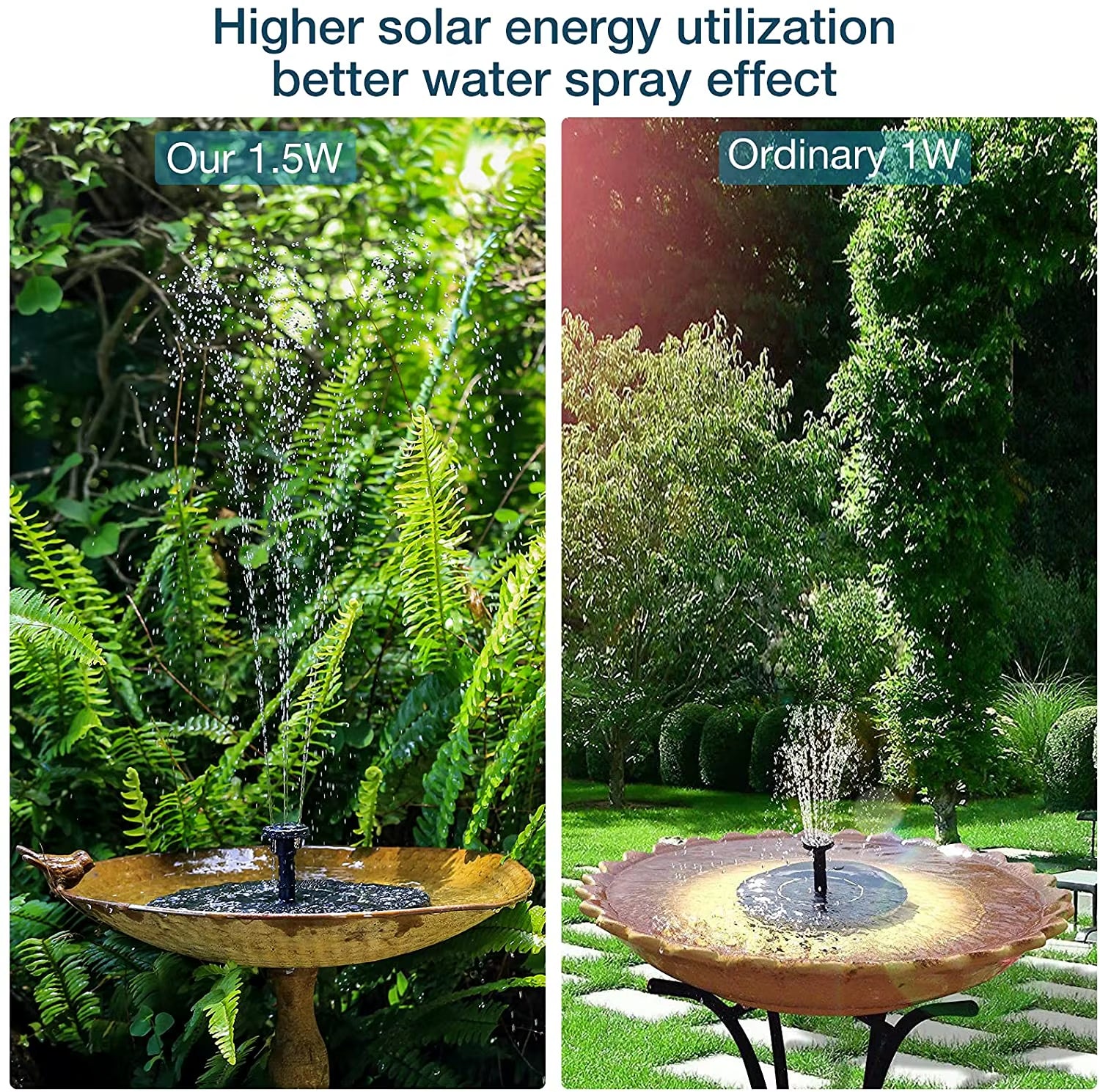 ☀️ Solar Splash Fountain – Floating Fun for Your Garden! 💦🐦