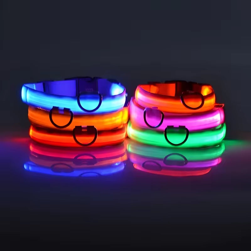 🌟 LED Luminous Dog Collar – Glow in the Dark for Nighttime Safety! 🐾✨